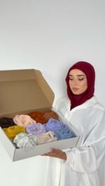 Box 10 Foulards Crêpe Mousseline